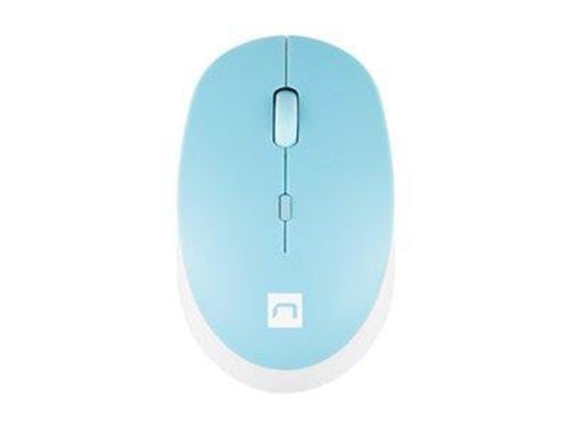 Natec Harrier 2 - mouse - Bluetooth 5.1 - white blue - Maus (Blau)