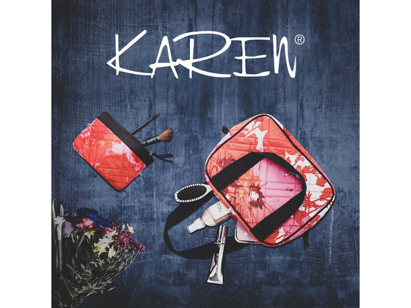 Karen 2-piece toilet bag set in organic cotton.