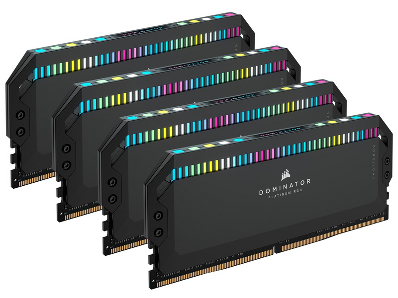 Corsair Dominator Platinum RGB DDR5-6400 - 64GB - CL32 - Quad Channel (4 pcs) - Intel XMP - Schwarz mit RGB
