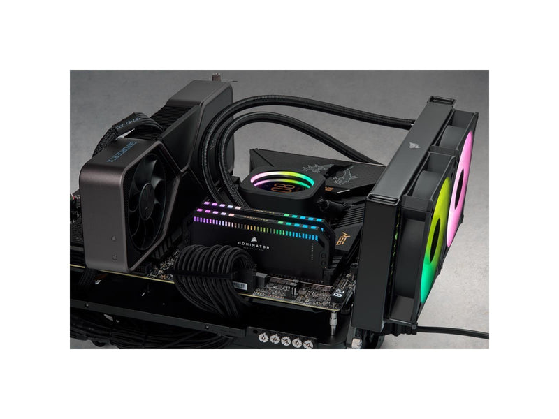 Corsair Dominator Platinum RGB DDR5-6400 - 64GB - CL32 - Quad Channel (4 pcs) - Intel XMP - Schwarz mit RGB