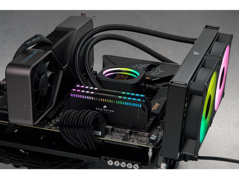 Corsair Dominator Platinum RGB DDR5-6600 - 64GB - CL32 - Quad Channel (4 pcs) - Intel XMP - Schwarz mit RGB