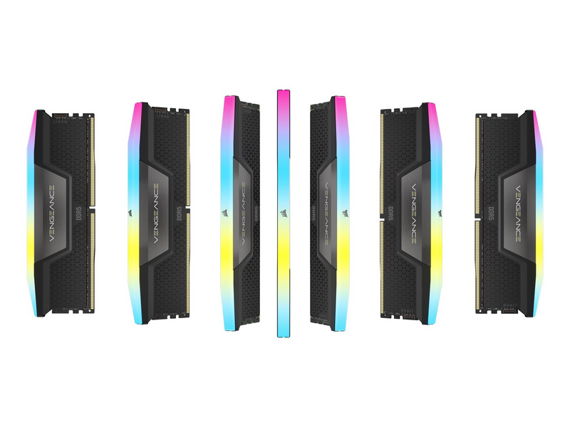 Corsair Vengeance RGB DDR5-6200 - 64GB - CL32 - Quad Channel (4 pcs) - Intel XMP - Schwarz mit RGB