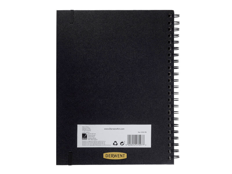 Derwent A4 Black Book Wire Bound Portrait