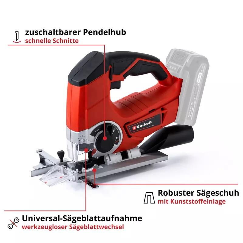 Einhell Akku-Stichsäge TE-JS 18/80 Li-Solo (4321200)