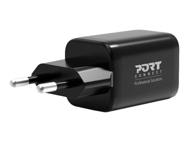 PORT Designs PORT Connect power adapter - GaN technology - USB Type A 24 pin USB-C - 45 Watt