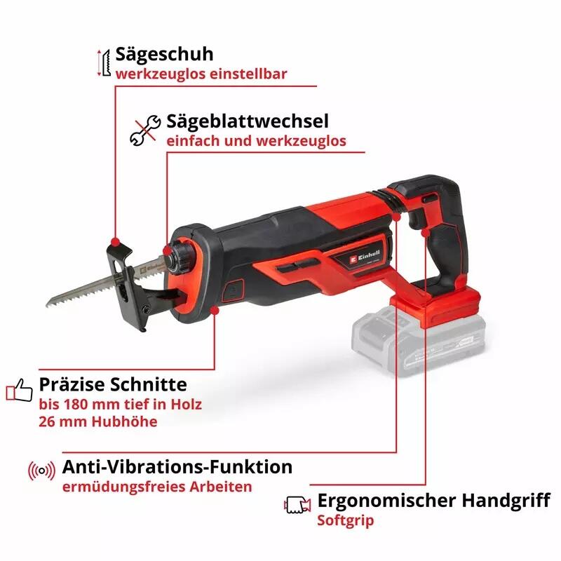 Einhell Akku-Universalsäge TE-AP 18/26 Li-Solo (4326290)