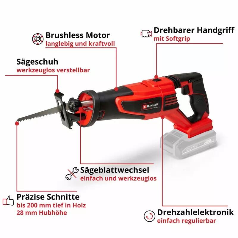 Einhell Akku-Universalsäge TP-AP 18/28 Li BL - Solo (4326310)