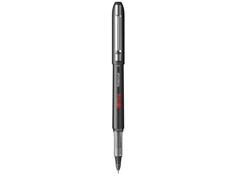 Rotring rOtring Rollerball Tintenroller | feine Spitze (0,7 mm) für saubere Linien | schwarze Tinte | 12 Stück