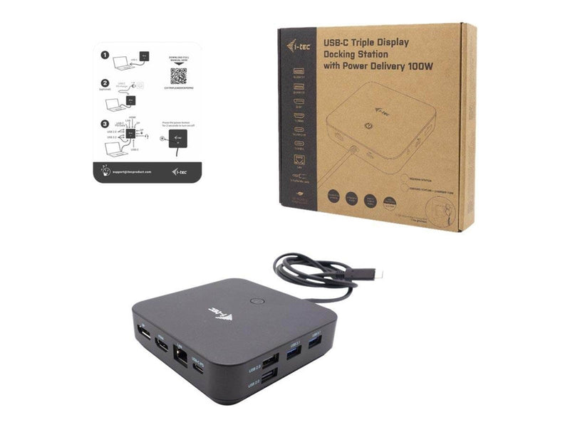 I-Tec - docking station - USB-C / Thunderbolt 3/USB4 - HDMI 2 x DP - GigE