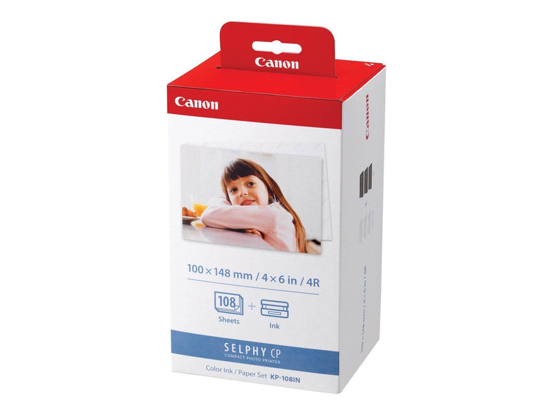 Canon KP-108IN Color Ink Paper Set for Selphy
