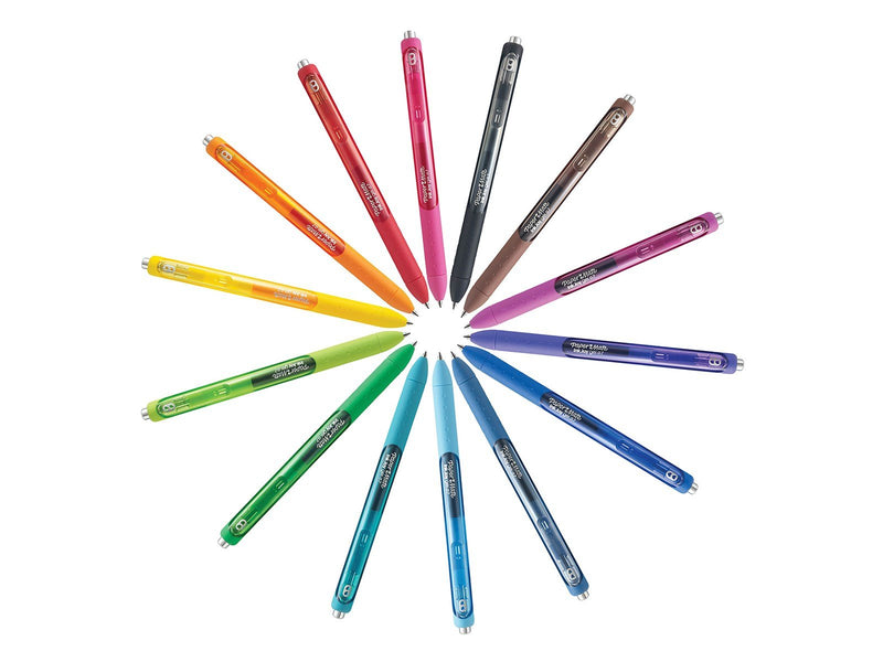 Paper Mate InkJoy Gelstifte | mittlere Spitze (0,7mm) | sortierte Farben | 14 Stück