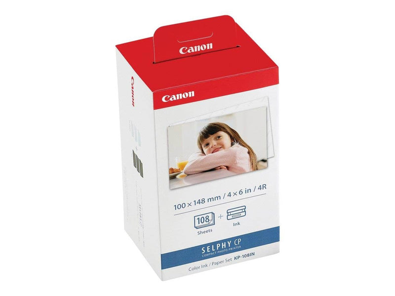 Canon KP-108IN Color Ink Paper Set for Selphy