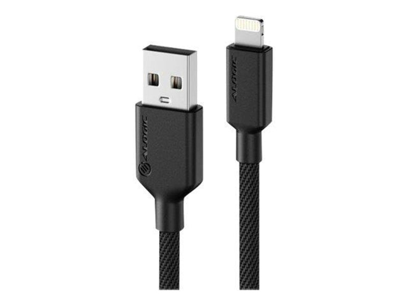 ALOGIC Elements PRO USB-A to Lightning cable 1m - Black