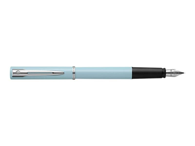 Waterman Allure Füller | Pastell-Baby Blue | Füllfederhalter mit feiner Feder | Blaue Tinte | Geschenkbox