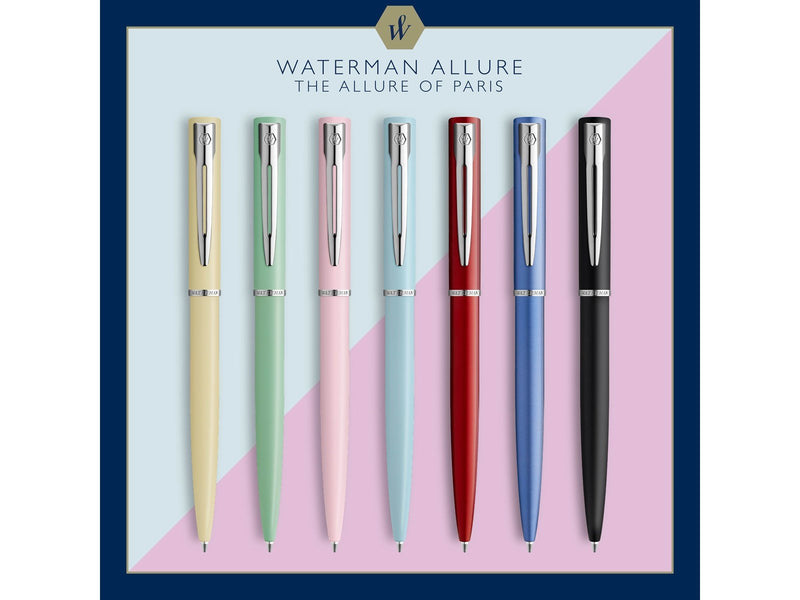 Waterman Allure Kugelschreiber | Pastell-Mint Grün | Mittlere Spitze | Blaue Tinte | Geschenkbox