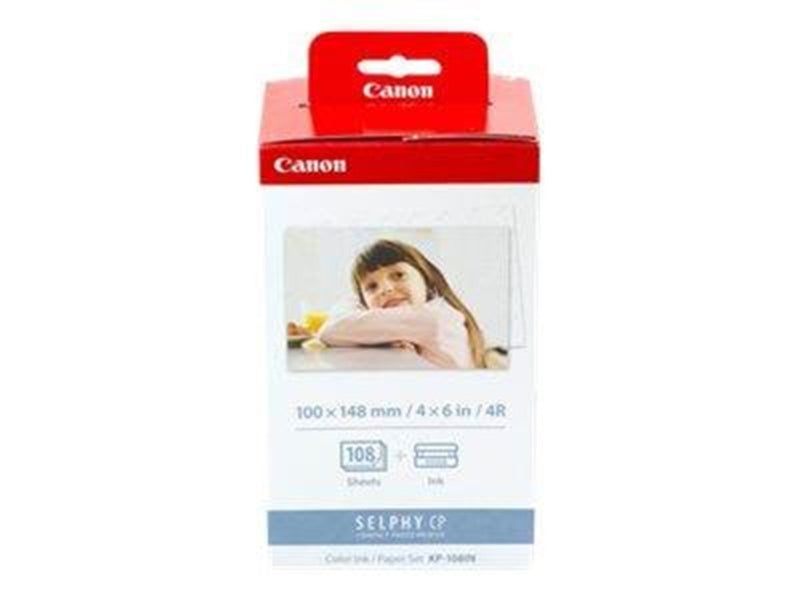 Canon KP-108IN Color Ink Paper Set for Selphy