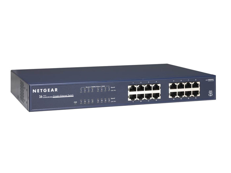Netgear JGS516 16-Port Gigabit Ethernet Unmanaged Switch