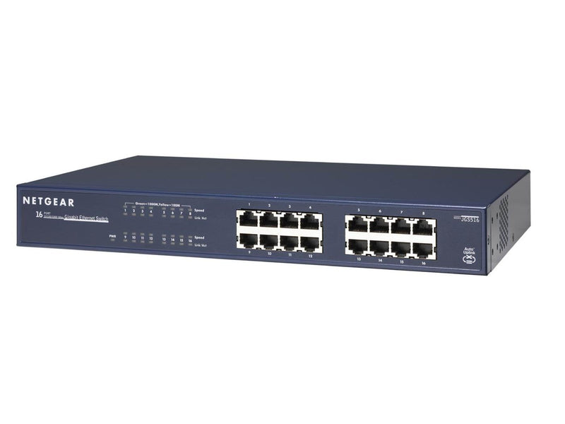 Netgear JGS516 16-Port Gigabit Ethernet Unmanaged Switch