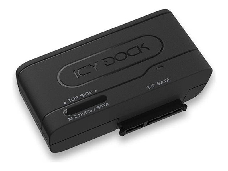 Icy dock EZ-Adapter MB104U-1SMB - storage controller - M.2 Card (PCIe NVMe & SATA) / SATA SSD - USB 3.2 (Gen 2)