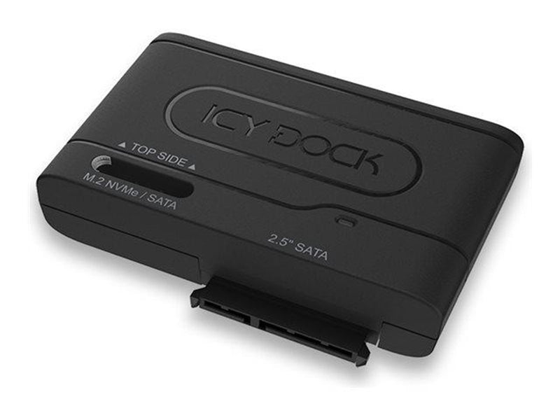 Icy dock EZ-Adapter MB104U-1SMB - storage controller - M.2 Card (PCIe NVMe & SATA) / SATA SSD - USB 3.2 (Gen 2)