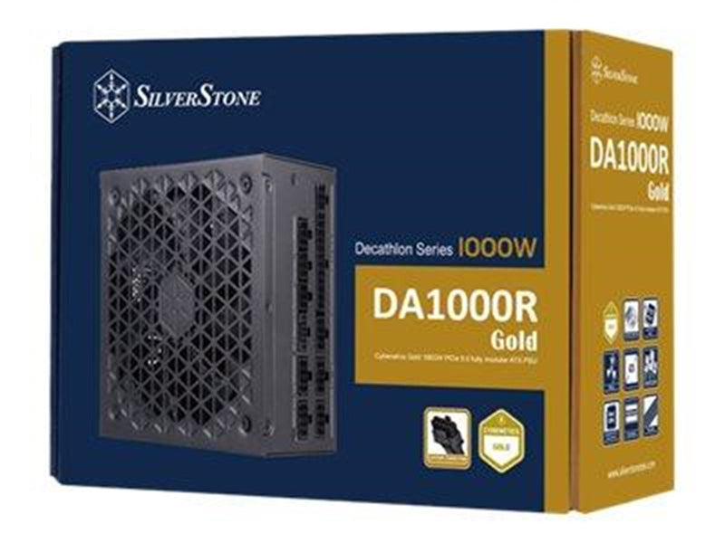 SilverStone Decathlon Series DA1000R Gold Netzteile - 1000 Watt - 135 mm - ATX 3.0 - 80 Plus Gold zertifiziert