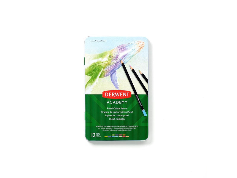 Derwent Pastel Colour Pencils 12 Tin