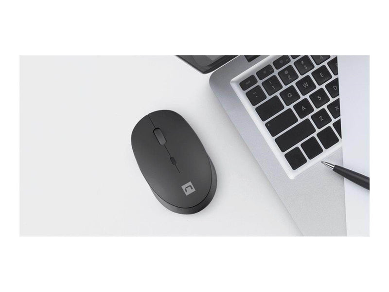 Natec Harrier 2 - mouse - 2.4 GHz Bluetooth 5.1 - black - Maus (Schwarz)