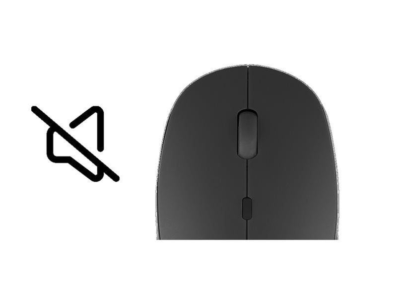Natec Harrier 2 - mouse - 2.4 GHz Bluetooth 5.1 - black - Maus (Schwarz)