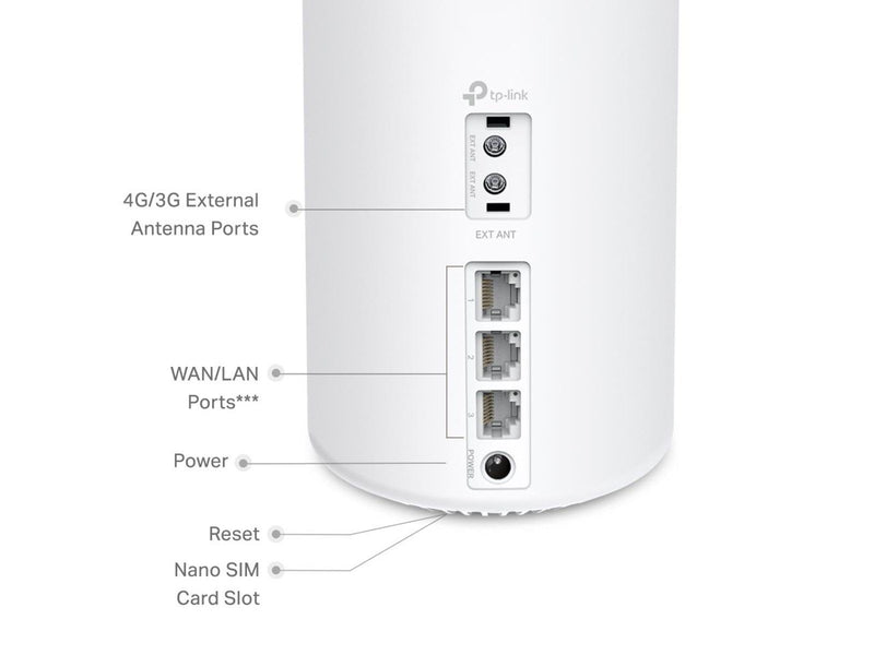 TP-Link Deco X50-4G 4G+ AX3000 Whole Home Mesh WiFi 6 Gateway (1-Pack) - Mesh router Wi-Fi 6