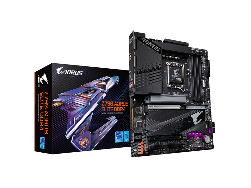 GIGABYTE Z790 AORUS ELITE DDR4 Mainboard - Intel Z790 - Intel LGA1700 socket - DDR4 RAM - ATX