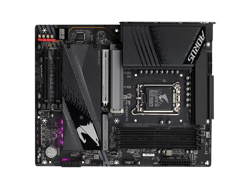 GIGABYTE Z790 AORUS ELITE DDR4 Mainboard - Intel Z790 - Intel LGA1700 socket - DDR4 RAM - ATX