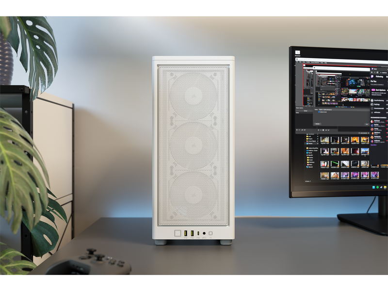 Corsair 2000D AIRFLOW - White - Gehäuse - Minitower - Weiß