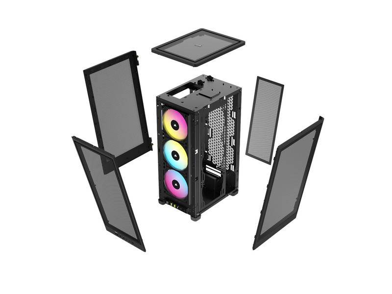 Corsair iCUE 2000D RGB AIRFLOW - Black - Gehäuse - Minitower - Schwarz