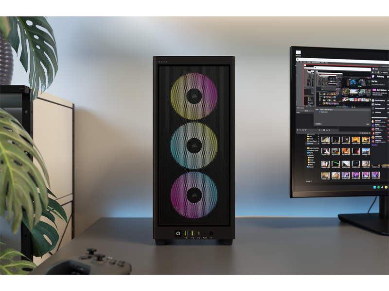 Corsair iCUE 2000D RGB AIRFLOW - Black - Gehäuse - Minitower - Schwarz