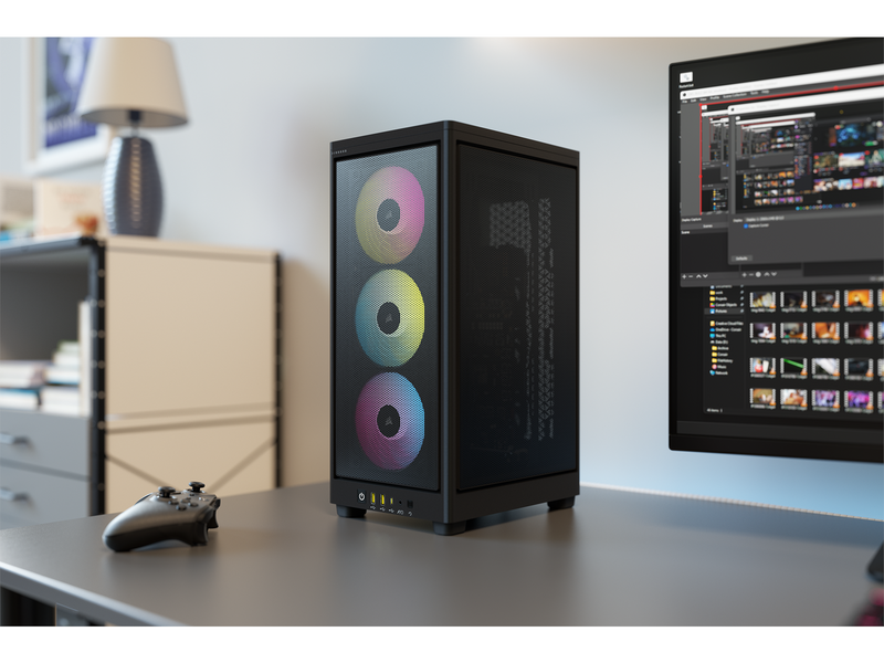 Corsair iCUE 2000D RGB AIRFLOW - Black - Gehäuse - Minitower - Schwarz