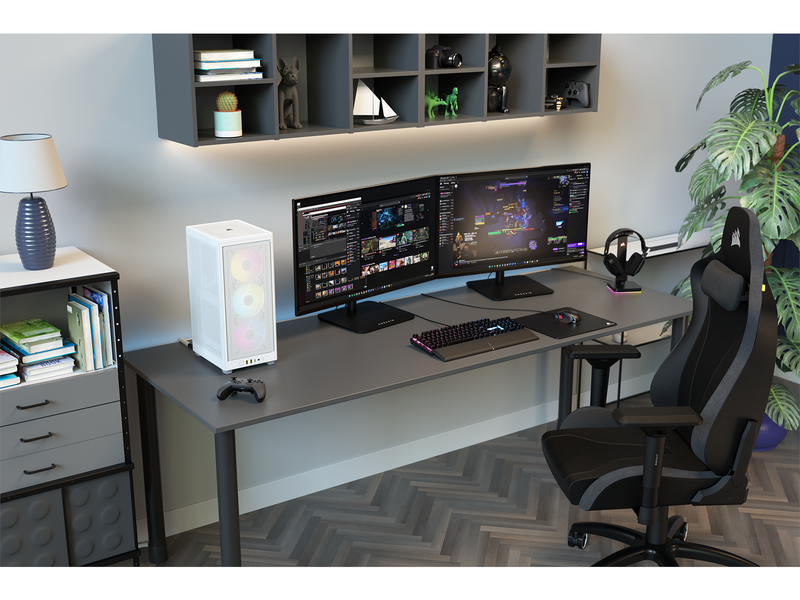 Corsair iCUE 2000D RGB AIRFLOW - White - Gehäuse - Minitower - Weiß