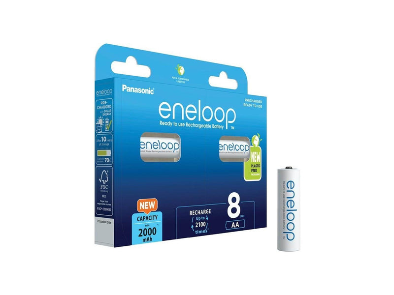 Panasonic eneloop BK-3MCDE/8BE batteri - 8 x AA type - NiMH