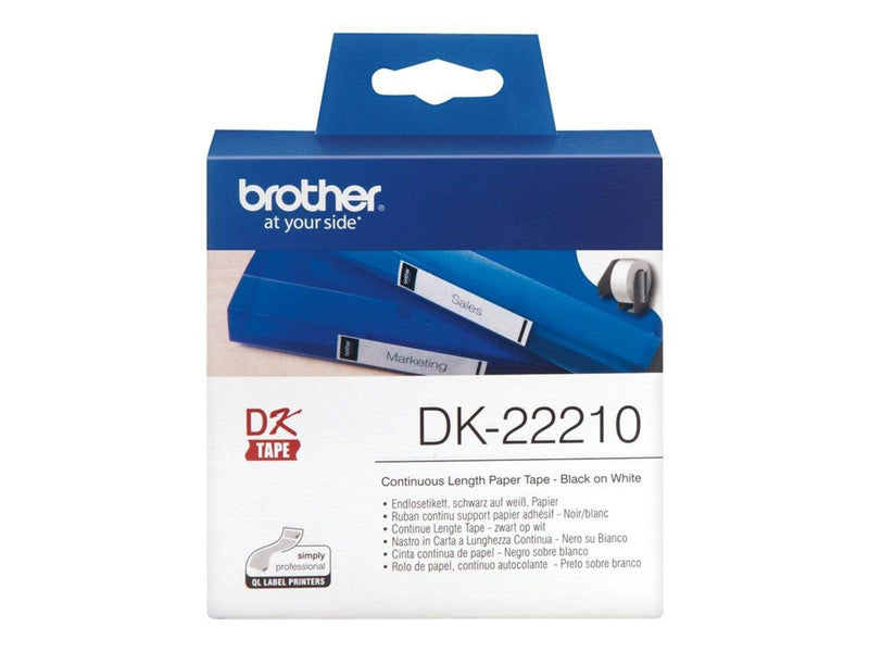 Brother DK22210 - Black on white - Roll (2.9 cm x 30.5 m)