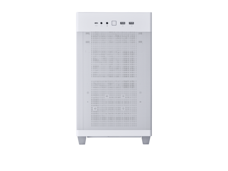 ASUS Prime AP201 Tempered Glass - White - Gehäuse - Minitower - Weiß
