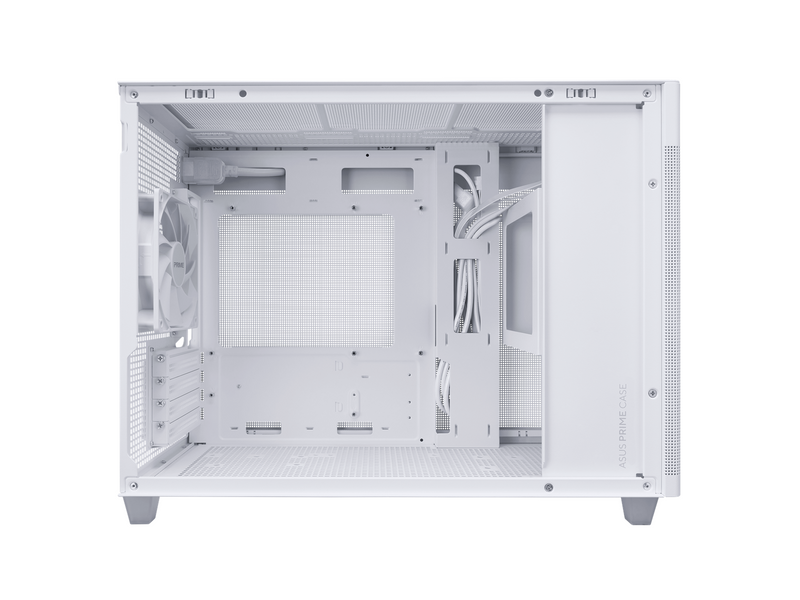 ASUS Prime AP201 Tempered Glass - White - Gehäuse - Minitower - Weiß