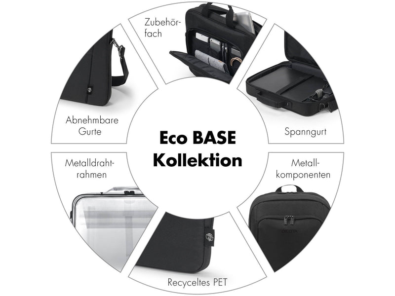 Dicota Eco Base Hülle für Laptop 12.5" | Schwarz