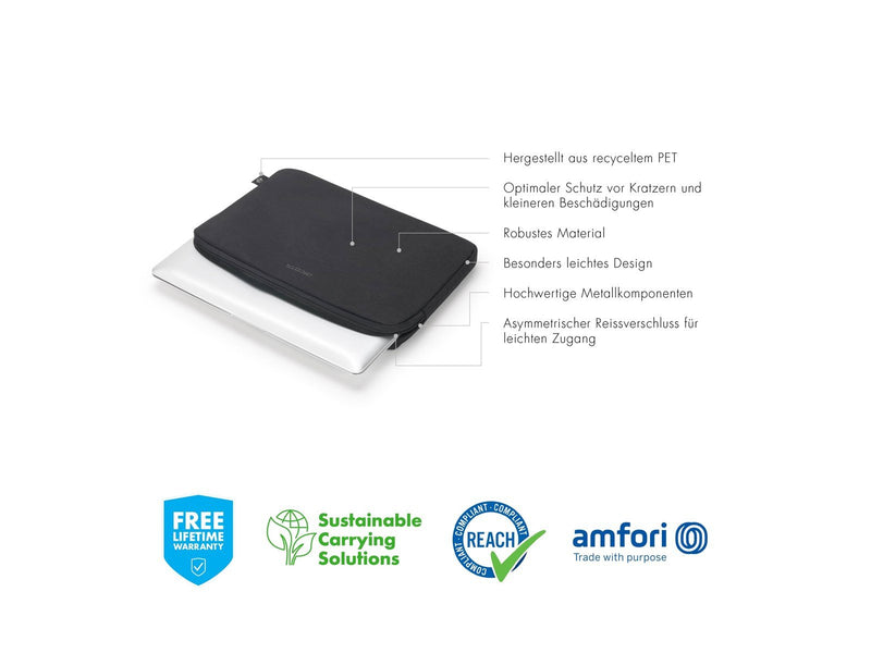 Dicota Eco Base Hülle für Laptop 12.5" | Schwarz