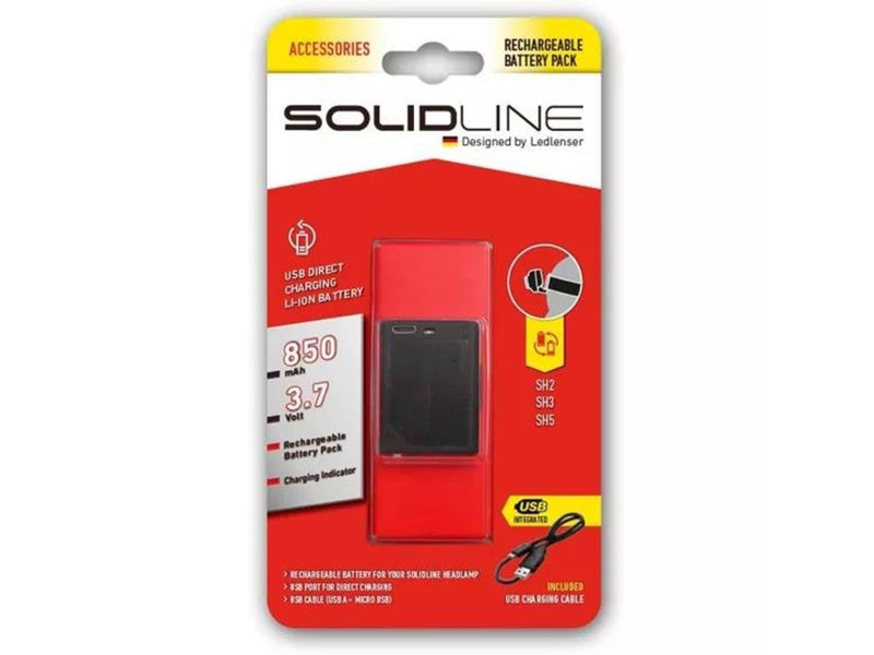 Ledlenser Li-ion reachargeable battery pack 850mAh