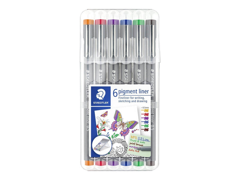 Staedtler Fineliner pigment lin. 0.5mm 6 col.