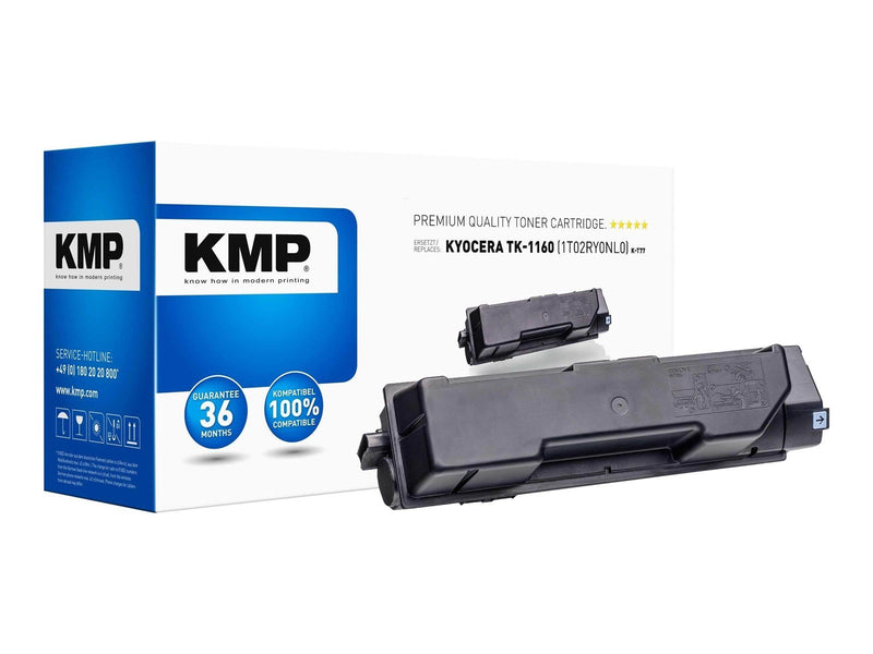 KMP K-T77 - black - toner cartridge (alternative for: Kyocera TK-1160 Kyocera 1T02RY0NL0) - Tonerpatrone Schwarz