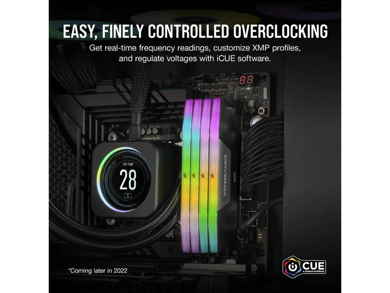 Corsair Vengeance RGB DDR5-5200 - 192GB - CL38 - Quad Channel (4 pcs) - Intel XMP - Schwarz mit RGB