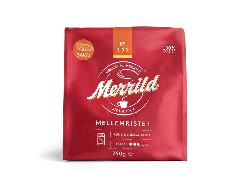 MERRILD No. 103 - Mittlere Röstung - 36 Kaffeepads