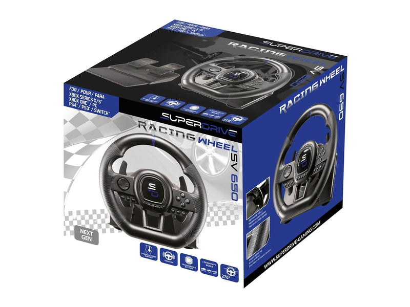Subsonic Superdrive SV650 Steering Wheel - Wired Wheel, gamepad and pedals set - Sony PlayStation 4