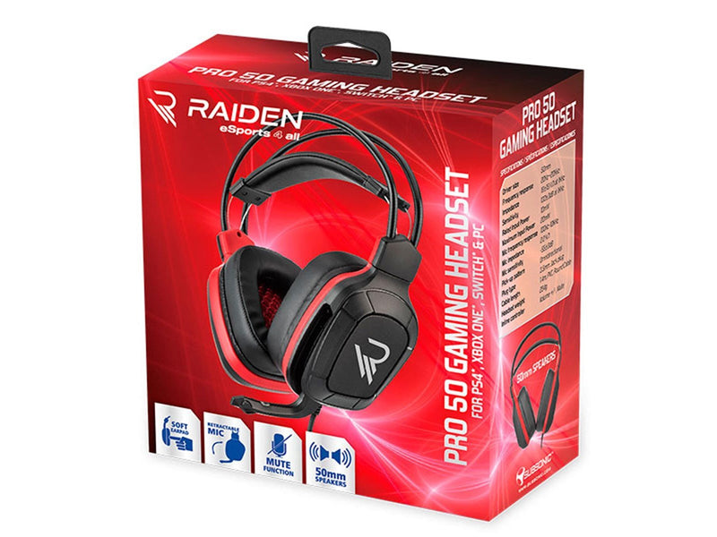 Subsonic Pro 50 Gaming Headset - Wired Headset - Sony PlayStation 4