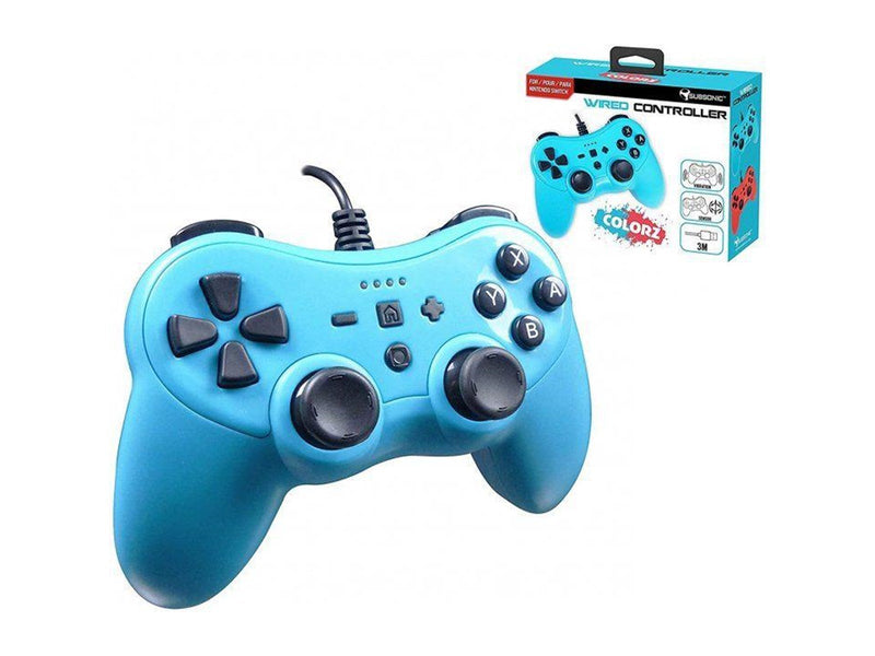 Subsonic Colours Controller Blue - Wired Controller - Nintendo Switch